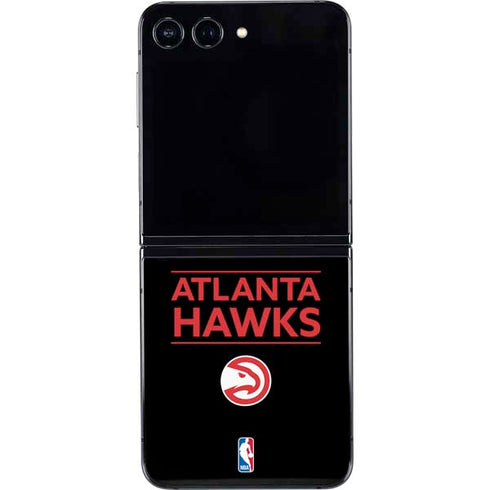 NBA Atlanta Hawks Standard - Black Galaxy Z Flip5 5G Skin