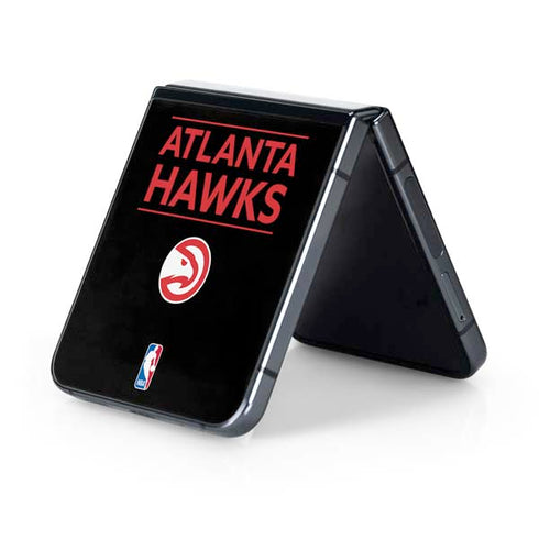 NBA Atlanta Hawks Standard - Black Galaxy Z Flip5 5G Skin