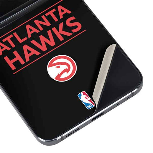 NBA Atlanta Hawks Standard - Black Galaxy Z Flip5 5G Skin