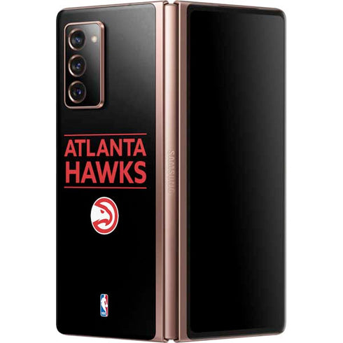 NBA Atlanta Hawks Standard - Black Galaxy Z Fold2 5G Skin