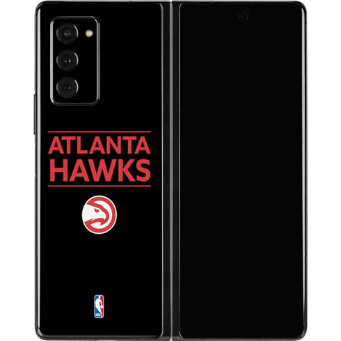 NBA Atlanta Hawks Standard - Black Galaxy Z Fold2 5G Skin
