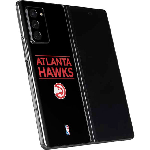 NBA Atlanta Hawks Standard - Black Galaxy Z Fold2 5G Skin