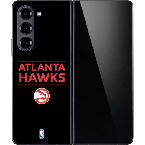 NBA Atlanta Hawks Standard - Black Galaxy Z Fold5 5G Skin