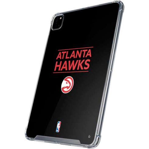 NBA Atlanta Hawks Standard - Black iPad Pro 12.9in (2020) Clear Case
