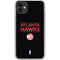 NBA Atlanta Hawks Standard - Black iPhone 11 Clear Case