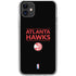 NBA Atlanta Hawks Standard - Black iPhone 11 Clear Case