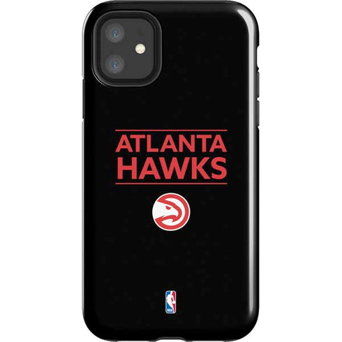NBA Atlanta Hawks Standard - Black iPhone 11 Impact Case