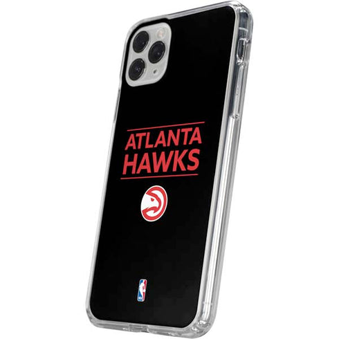 NBA Atlanta Hawks Standard - Black iPhone 11 Pro Clear Case