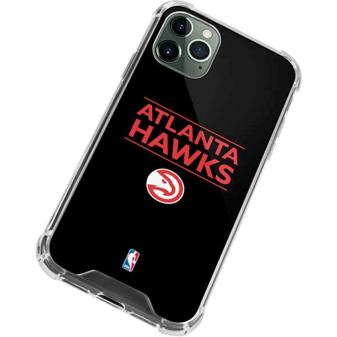 NBA Atlanta Hawks Standard - Black iPhone 11 Pro Max Clear Case