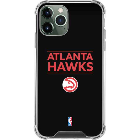 NBA Atlanta Hawks Standard - Black iPhone 11 Pro Max Clear Case