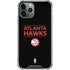 NBA Atlanta Hawks Standard - Black iPhone 11 Pro Max Clear Case