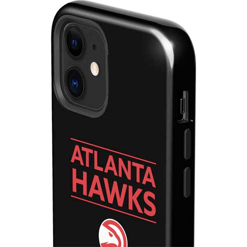 NBA Atlanta Hawks Standard - Black iPhone 12 Impact Case