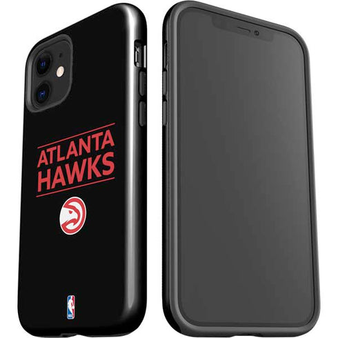 NBA Atlanta Hawks Standard - Black iPhone 12 Impact Case