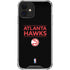 NBA Atlanta Hawks Standard - Black iPhone 12 Mini Clear Case
