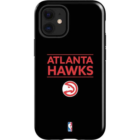 NBA Atlanta Hawks Standard - Black iPhone 12 Mini Impact Case