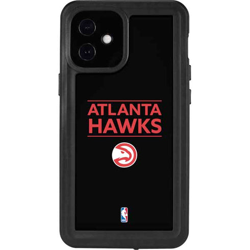 NBA Atlanta Hawks Standard - Black iPhone 12 Mini Waterproof Case