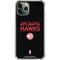 NBA Atlanta Hawks Standard - Black iPhone 12 Pro Clear Case