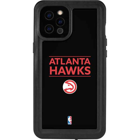 NBA Atlanta Hawks Standard - Black iPhone 12 Pro Max Waterproof Case