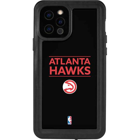 NBA Atlanta Hawks Standard - Black iPhone 12 Pro Waterproof Case