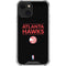 NBA Atlanta Hawks Standard - Black iPhone 13 Clear Case
