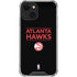 NBA Atlanta Hawks Standard - Black iPhone 13 Clear Case