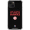 NBA Atlanta Hawks Standard - Black iPhone 13 Mini Clear Case