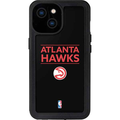 NBA Atlanta Hawks Standard - Black iPhone 13 Mini Waterproof Case