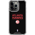 NBA Atlanta Hawks Standard - Black iPhone 13 Pro Clear Case