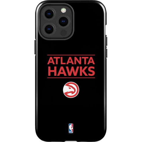 NBA Atlanta Hawks Standard - Black iPhone 13 Pro Max Impact Case