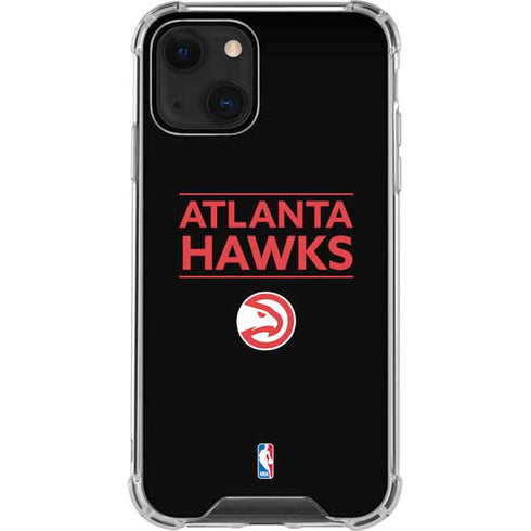 NBA Atlanta Hawks Standard - Black iPhone 14 Clear Case
