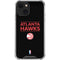 NBA Atlanta Hawks Standard - Black iPhone 14 Clear Case