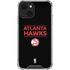 NBA Atlanta Hawks Standard - Black iPhone 15 Plus Clear Case