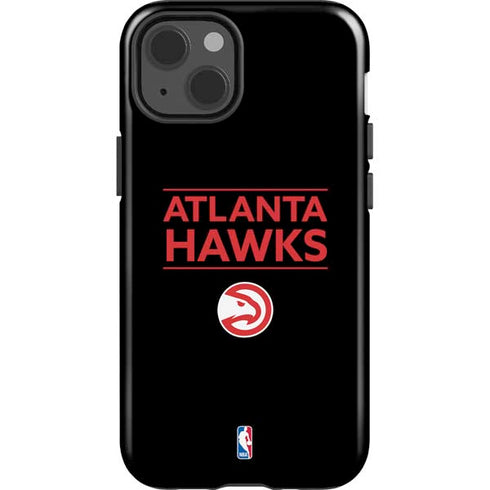 NBA Atlanta Hawks Standard - Black iPhone 15 Impact Case