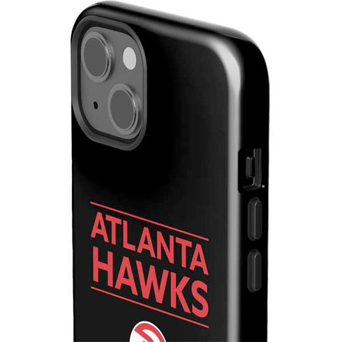 NBA Atlanta Hawks Standard - Black iPhone 15 Impact Case