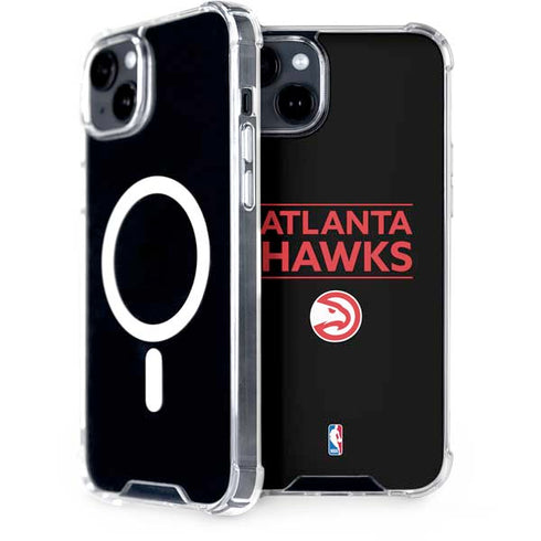 NBA Atlanta Hawks Standard - Black iPhone 15 Plus MagSafe Case