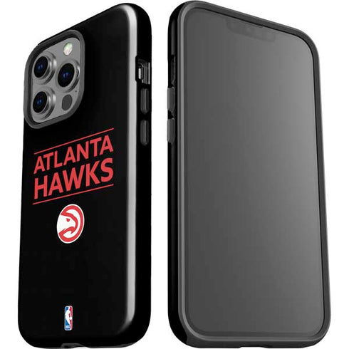 NBA Atlanta Hawks Standard - Black iPhone 15 Pro Impact Case