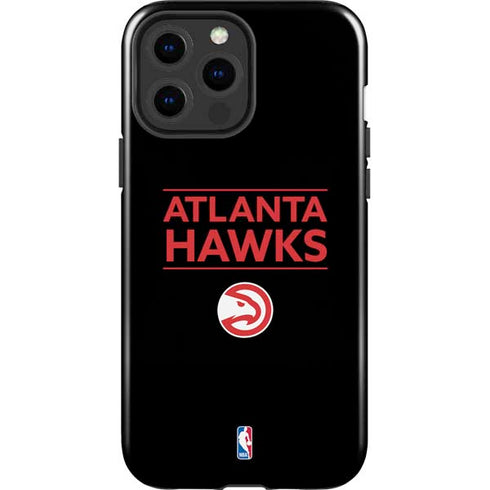 NBA Atlanta Hawks Standard - Black iPhone 15 Pro Max Impact Case
