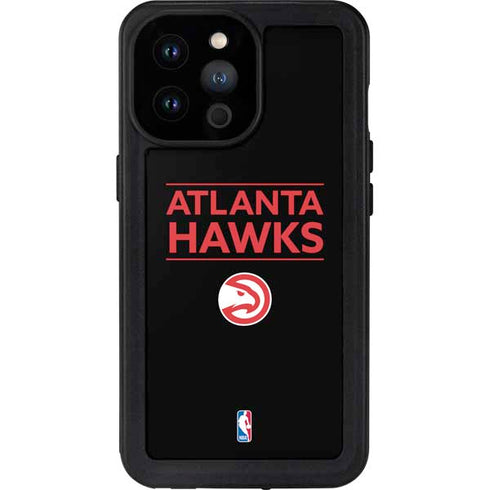 NBA Atlanta Hawks Standard - Black iPhone 14 Pro Max Waterproof Case