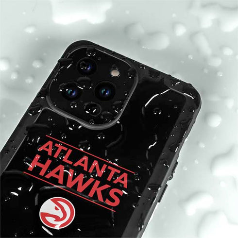 NBA Atlanta Hawks Standard - Black iPhone 14 Pro Max Waterproof Case