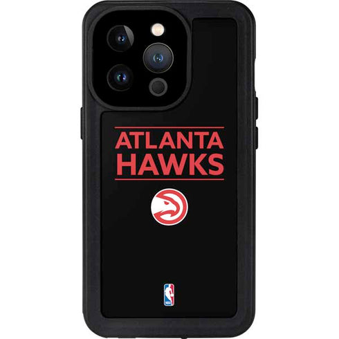 NBA Atlanta Hawks Standard - Black iPhone 14 Pro Waterproof Case