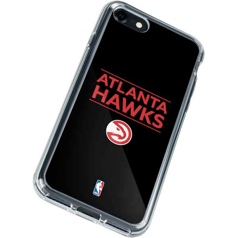 NBA Atlanta Hawks Standard - Black iPhone SE (2nd & 3rd Gen) Clear Case