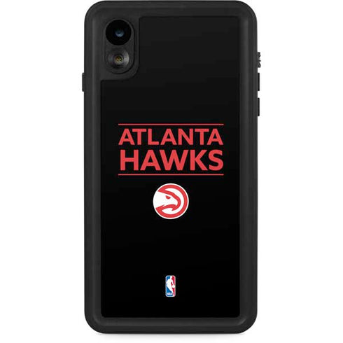NBA Atlanta Hawks Standard - Black iPhone XR Waterproof Case