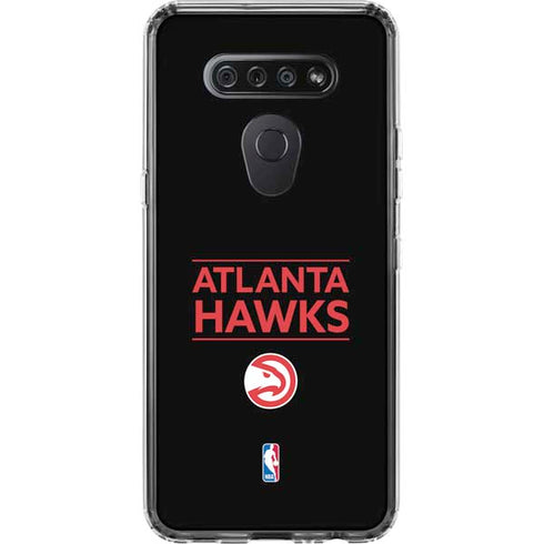 NBA Atlanta Hawks Standard - Black LG K51/Q51 Clear Case