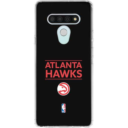 NBA Atlanta Hawks Standard - Black LG Stylo 6 Clear Case