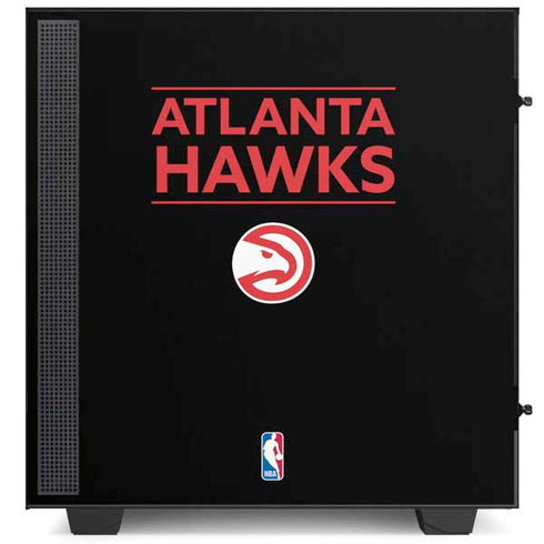NBA Atlanta Hawks Standard - Black NZXT H510 Compact ATX Mid-Tower Case Skin