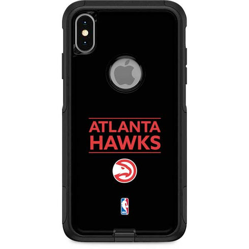 NBA Atlanta Hawks Standard - Black Otterbox Commuter iPhone Skin