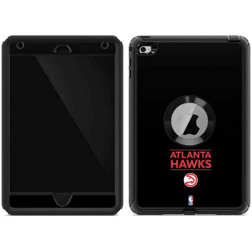 NBA Atlanta Hawks Standard - Black Otterbox Defender iPad Skin