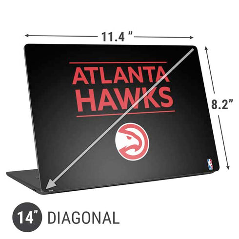 NBA Atlanta Hawks Standard - Black Universal Laptop 14in (11.4 x 8.2in) Skin