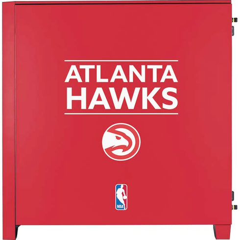 NBA Atlanta Hawks Standard - Red Corsair 4000D Tempered Glass Mid-Tower ATX Case Skin