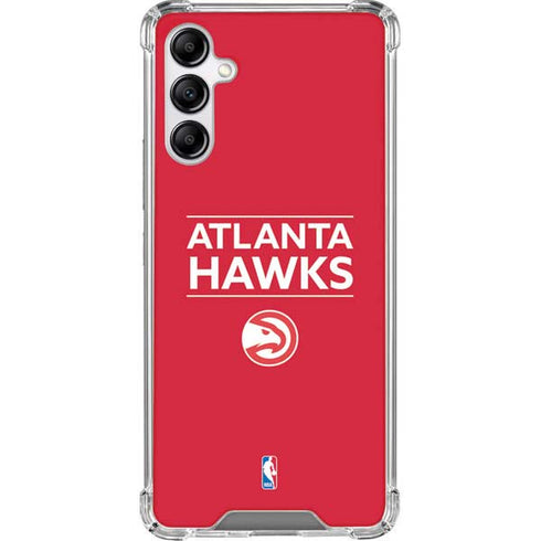 NBA Atlanta Hawks Standard - Red Galaxy A14 5G Clear Case